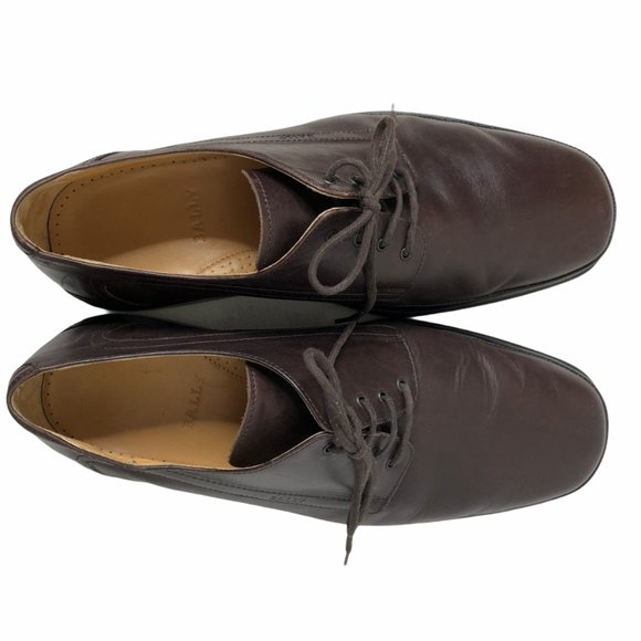Bally Romedo Derby Leather Lace Up Italy 9EEE